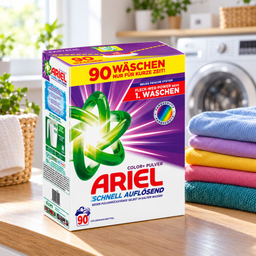 Ariel Color 90 prań – wydajny proszek do prania kolorów