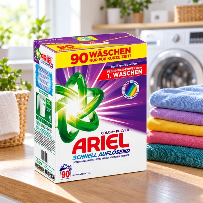 Ariel Color 90 prań – wydajny proszek do prania kolorów