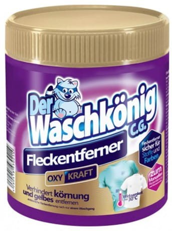 Der Waschkonig | C.G. | Odplamiacz w proszku | 750 g | Tlenowy | Do kolorów i bieli