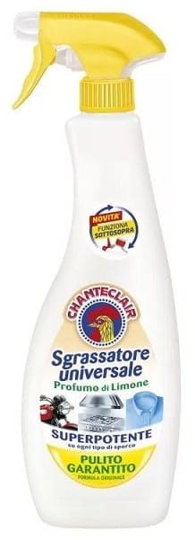 Chante Clair | Sgrassatore Universale | Limone | 600 ml | Włoski odtłuszczacz | Cytrynowy zapach | Kuchnia i łazienka | Skuteczne czyszczenie