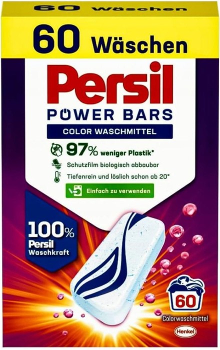 Persil Color Power | 60 tabletek | Ochrona kolorów | Skuteczne usuwanie plam | Wygodne dawkowanie | Niemiecka jakość