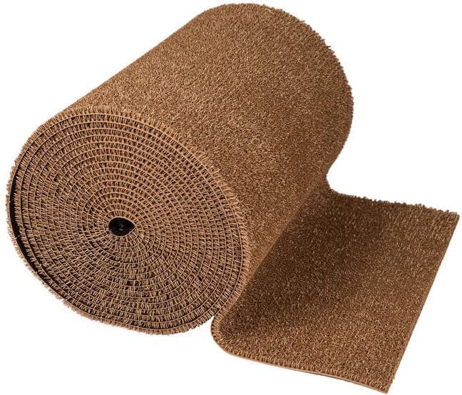 „Brązowa wycieraczka igłowa AstroTurf Coca 91 cm – zbliżenie na strukturę runa.”