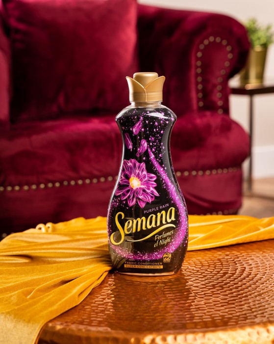 Semana | Perfumes of Night | Purple Rain | 1,65 L | 66 prań | Płyn do płukania | Zapach fiołka i irysa