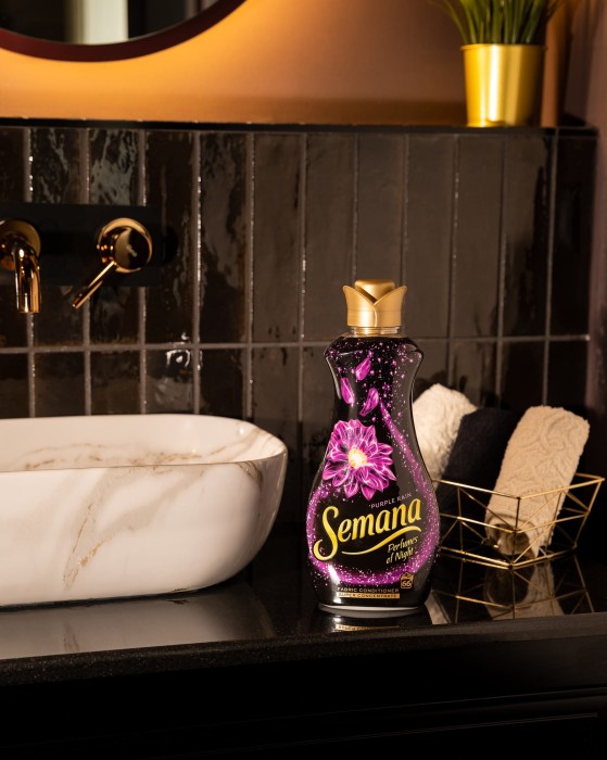 Semana | Perfumes of Night | Purple Rain | 1,65 L | 66 prań | Płyn do płukania | Zapach fiołka i irysa