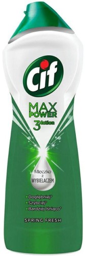 Cif | Max Power Spring | 1001 g | Mleczko czyszczące | Usuwa tłuszcz | Wiosenny zapach | Kuchnia i łazienka