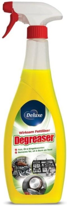 Deluxe | Degreaser | 750 ml | Odtłuszczacz | Kuchnia i łazienka | Tłuszcz | Osady | Silna formuła | Uniwersalne czyszczenie