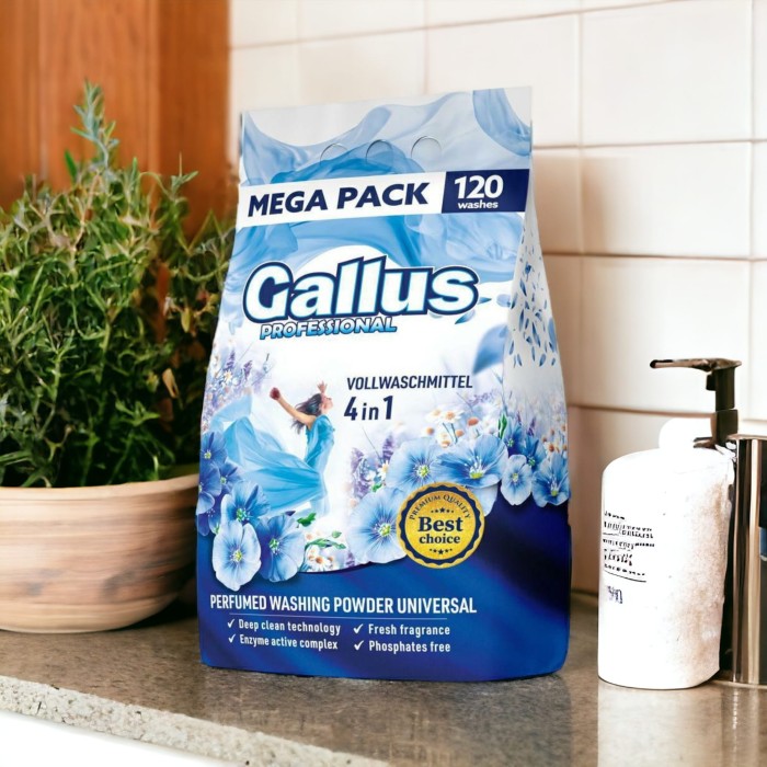Uniwersalny proszek | 120 prań | Skuteczne usuwanie plam | Działanie od 30°C | Do prania białego i kolorowego