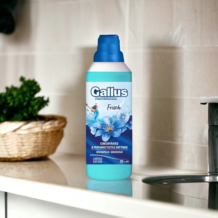 Gallus | Professional Frisch | 1L | Płyn do płukania | 40 prań | Świeży zapach | Miękkie tkaniny | Wydajna formuła