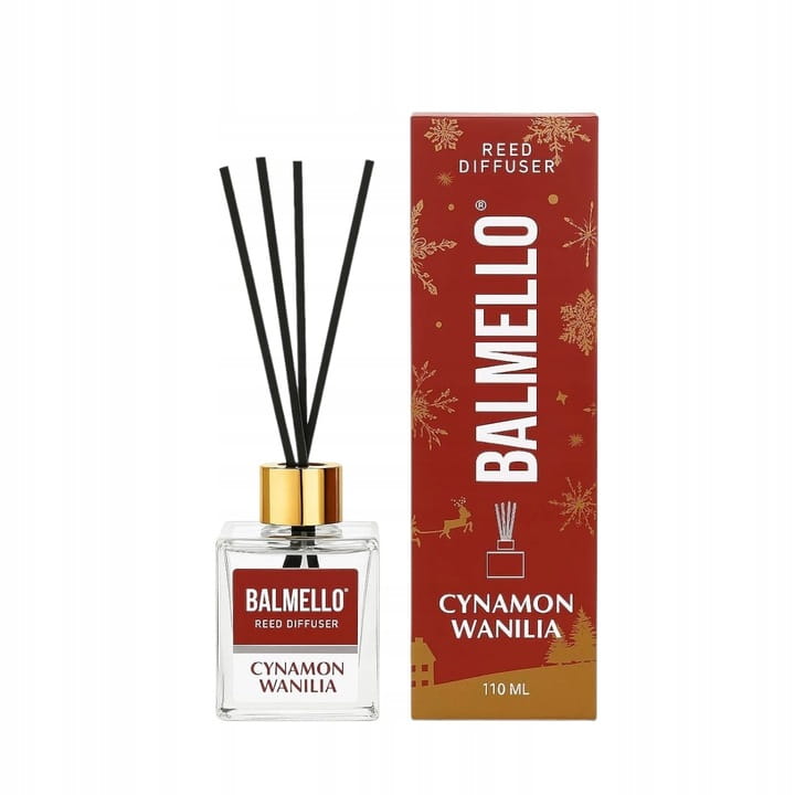 Диффузор с палочками Balmello Premium, корица и ваниль, 110 мл