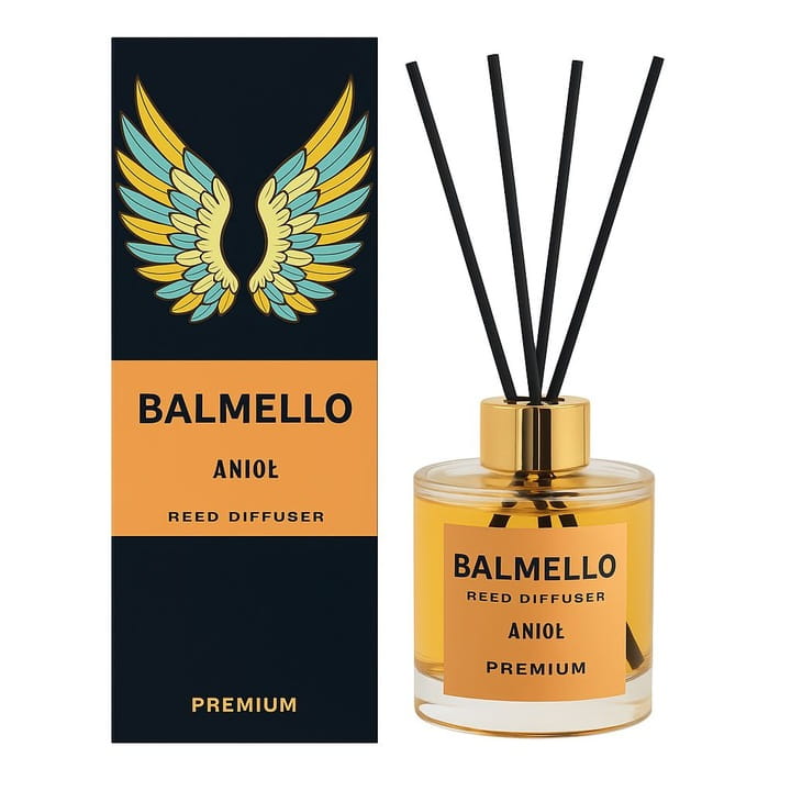 Диффузор с палочками Balmello Premium, Ангел, пудровый аромат, 120 мл