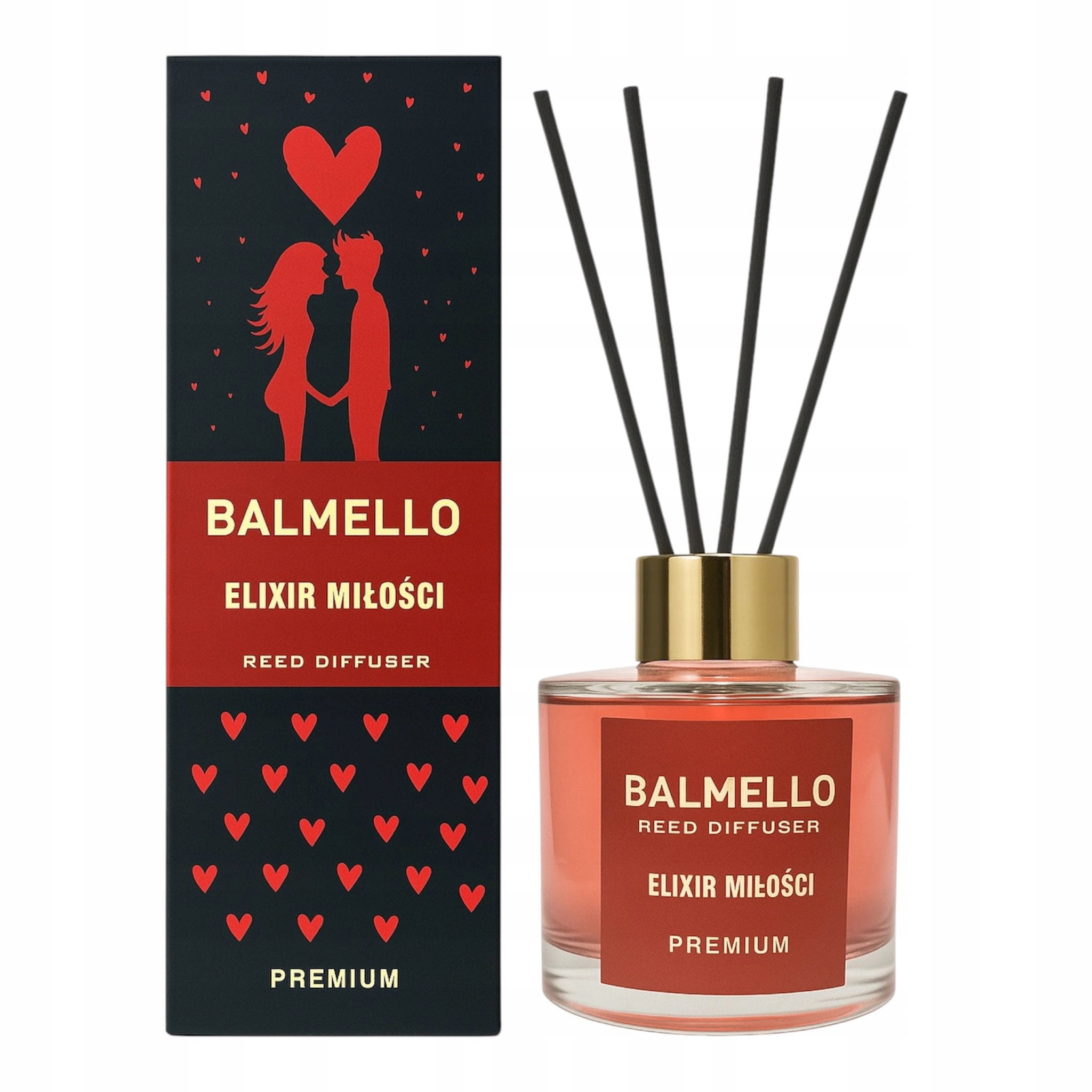 Диффузор с палочками Balmello Premium Elixir, парфюмерный аромат, 120 мл
