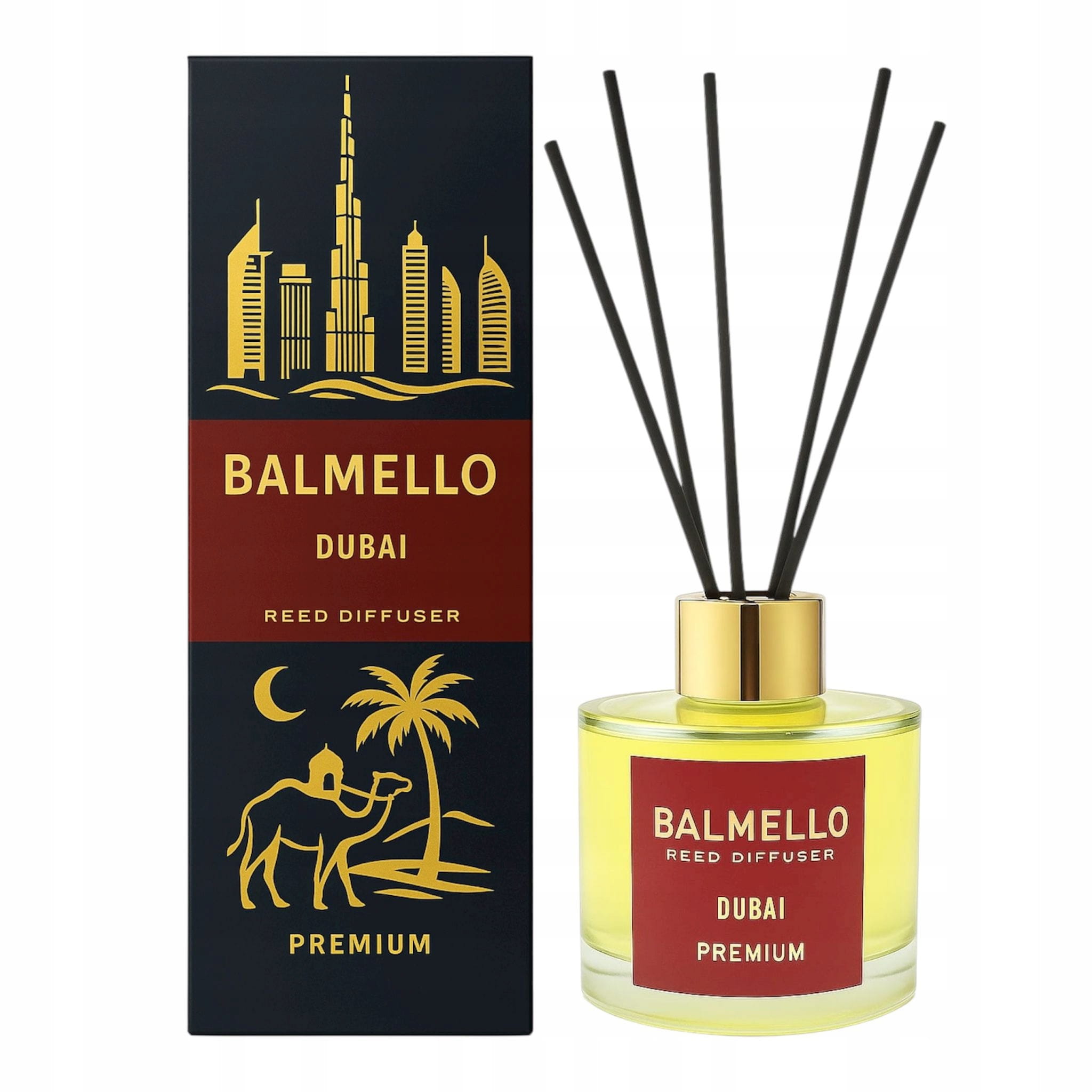 Диффузор с палочками Balmello Dubai, восточный аромат, 120 мл